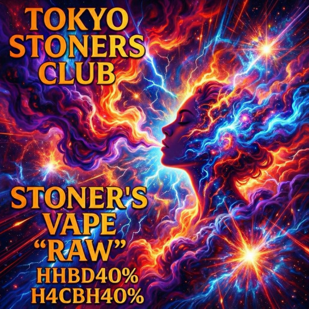 NEW【STONERS VAPE RAW】【高濃度H4CBH40%HHBD40%リキッド】 フルガラスVer.